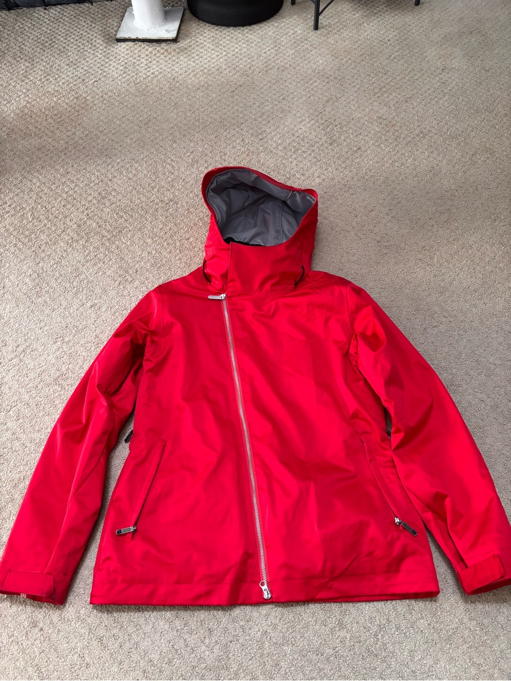 Bonfire Echo Women’s Medium Snowboard Jacket 20th Anniversary Red Hooded 2009